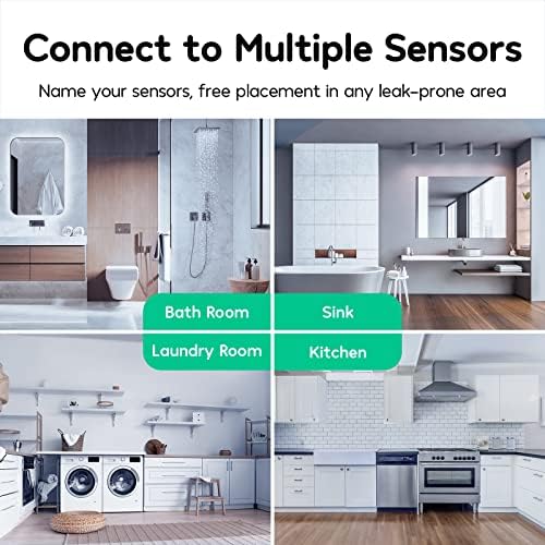 Winees WiFi Water Leak Detector for Home, 3 Pack Water Sensors - Image 4