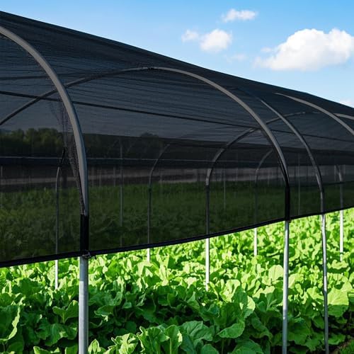 winemana 5x20 FT Black Shade Cloth, Mesh Tarp for Garden Greenhouse Patio - Image 4