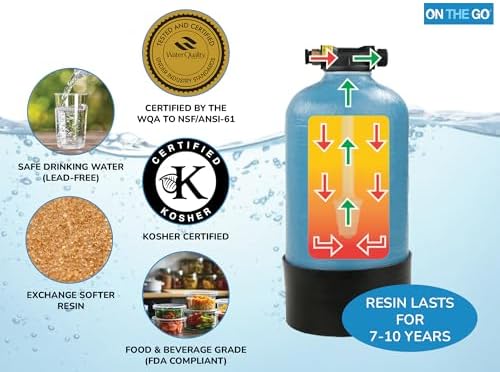 On The Go Portable Water Softener, 16,000 Grain Capacity, Double Softener, Standard Head, Made in USA - Image 2