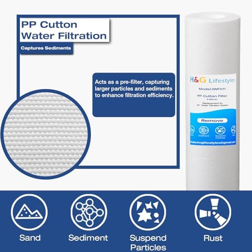 H&G Lifestyles Whole House Water Filter Cartridge 4.5 x 20 KDF Water Filter - Image 5