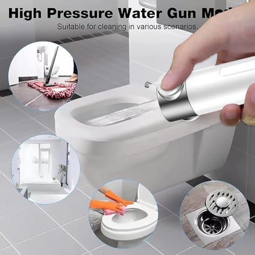 High Pressure Handheld Shower Head High Pressure Shower Heads- High Flow Even with Low Water Pressure - Hand Held Showerhead Set with 59″Replacement Hose/Bracket and Cotton Filters (true white) - Image 5
