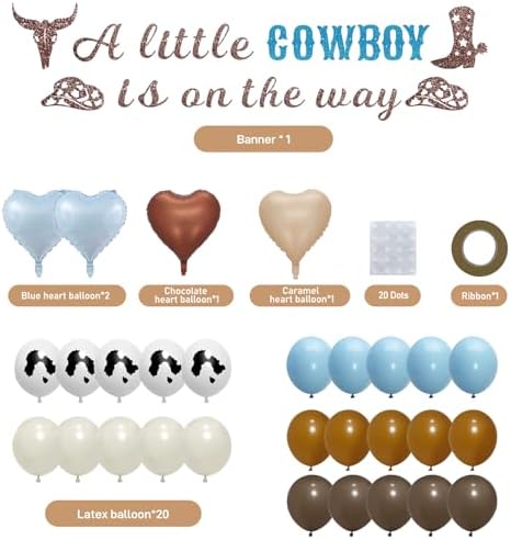 Cowboy Baby Shower Decorations Western Party Supplies - Image 2