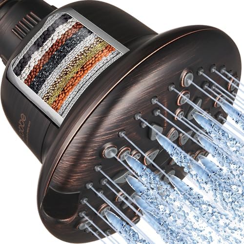 Cobbe Filtered Shower Head, 7 Modes High Pressure Shower Heads by Cobbe