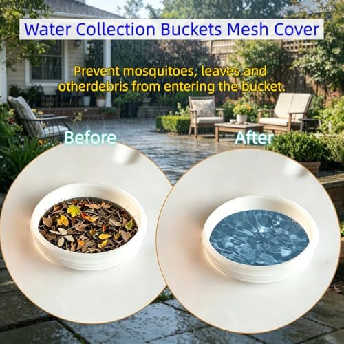 4Pcs IBC Mesh Cover for 275 Gallon IBC Tote 11.8" Rainwater Filter Screen - Image 5