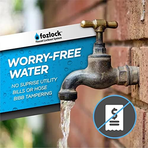 Fozlock Outdoor Faucet Lock System - Insulated Hose Bib Lock with Cover, Stainless Steel - Prevent Theft, Easy Install (2 Pack) - Image 5