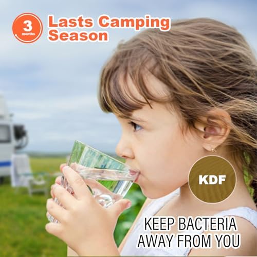 WELLUCK RV Camper Inline Water Filter Reduce Chlorine and Odor, 2 Packs RV Camping Water Hose Filter Accessories for Camping Trailer Motorhome Boat Marine Drinking Garden Car Washing - Image 4