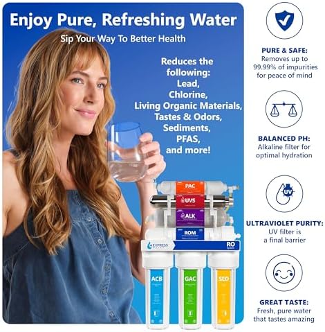 Express Water ROALKUV10D, 11-Stage RO Water Filter System, Alkaline & UV - Image 3