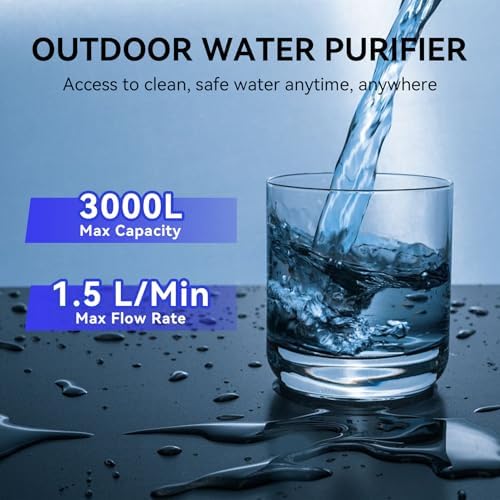 Water Filtration System Survival, Water Purifier Survival for Camping - Image 3