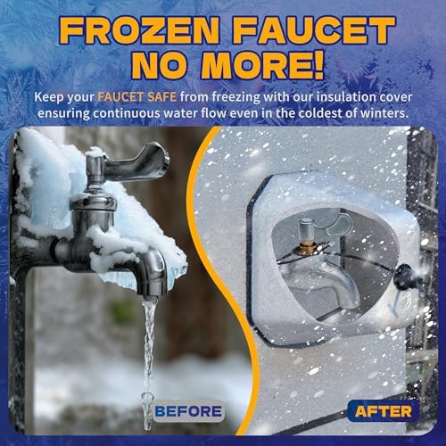 2 Pack Outdoor Faucet Covers for Winter Foam Spigot Covers Winter Insulated - Image 5