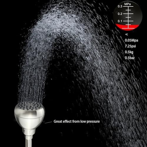 High Pressure Shower Head - Powerful Bathroom Pressure Boosting Showerhead - Perfect Universal Replacement for Rain Shower Heads(Brushed Nickel) - Image 2