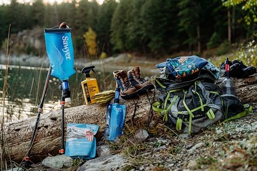Sawyer Squeeze Water Filtration System, Cnoc Premium 2 Liter Bladder, Blue, Squeeze w/Cnoc 2 Liter Bladder (Pack of 4) - Image 6