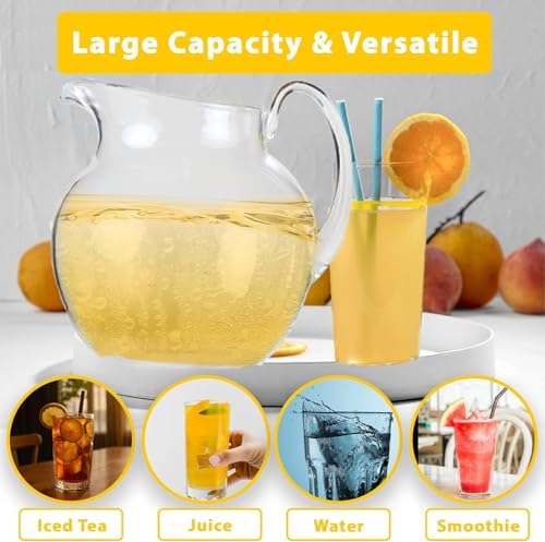 Lily's Home 100 oz Shatterproof Plastic Pitcher, the Large Capacity Makes it Excellent for Parties, Both Indoor and Outdoor, Clear - Image 5