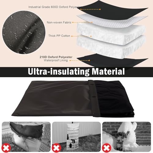 Backflow Insulated Cover for Well Pressure Tank/Well Pump - Image 4