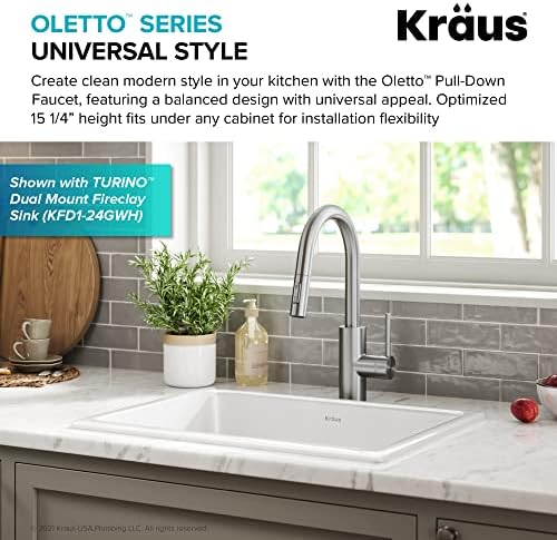 KRAUS Spot Free Stainless Steel Pull Down Kitchen Faucet KPF-2620SFS - Image 4