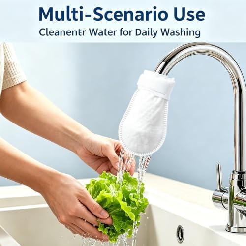 Faucet Filter Cotton Bags, Replaceable Non-Woven Sleeve for Kitchen & Bath (30 Pcs) - Image 4