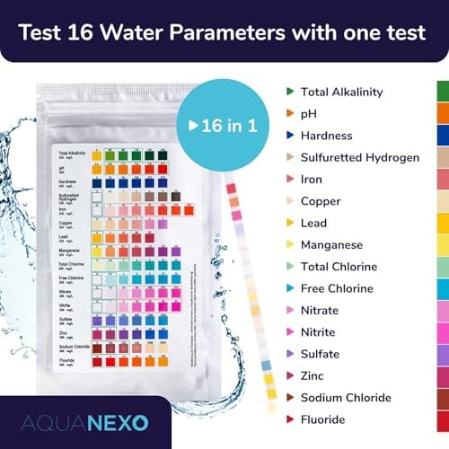 16-in-1 Drinking Water Test Kit, 25 Strips for Tap & Well Water - Image 2