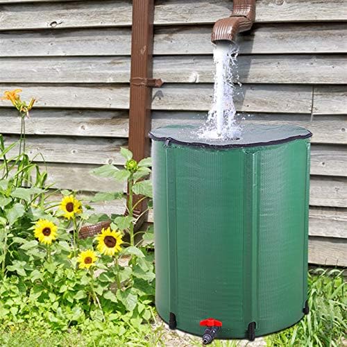 Outvita 50 Gallon Collapsible Rain Barrel, Rainwater Collection System, Portable Foldable Garden Water Storage Tank, Water Catcher with Filter Overflow Kit Faucet Green - Image 7