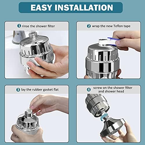 FEELSO Shower Filter, Water Softener Shower Head Filter for Hard Water - Image 5
