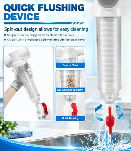 1-1/2 Inch Spin Down Sand Separator, 50 GPM 100 Mesh Sediment Water Filter - Image 6