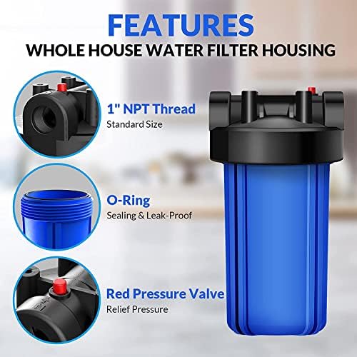 Envig K3 Large Capacity Whole House Heavy Metal Iron Hydrogen Sulfide Water Filter (2 Filter Cartridges), 10" x 4.5", 50,000 Gallon Capacity, Catalytic Carbon KDF - Image 2