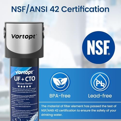 Vortopt 14000 Gallon Under Sink Water Filtration System, NSF Certified - Image 3