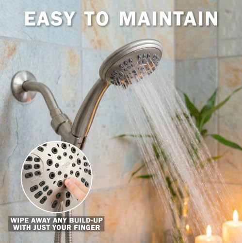 Aqua Elegante Luxury Handheld Shower Kit - 2.5 GPM - Brushed Nickel - Image 6