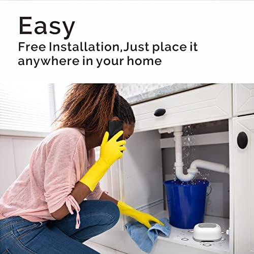 Upgraded version two-probe water leak detector water alarm wireless detector,1.5years long standby,110dB loud alarm sound, can expand the monitoring area,Push Notification on Tuya Smart/Smart Life APP - Image 4