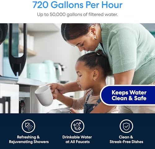 Brio Whole House Water Filter System w/Gauges | 3 Stage Fast-Flow Filtration (5 Micron Sediment, Carbon GAC, CTO Carbon Block) 4.5" x 10" Filters | Improves Taste, Protects Home Appliances | 720 GPH - Image 6