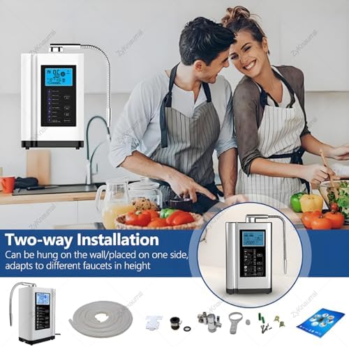 Alkaline Water Ionizer Machine - Multi-Function Water Filter, pH 3.5-10.5, 6000L Capacity, Voice Alerts, White - Enhance Hydration & Health with Clean Ionized Water - Image 5