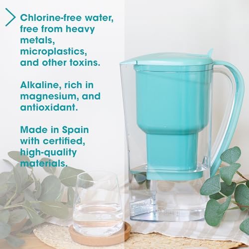 Alkanatur Alkaline Low-Emission Water Filter Pitcher, Adds Magnesium 18mg/L - Image 6