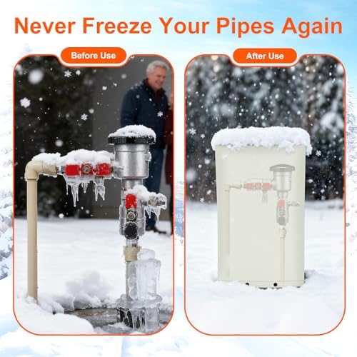 Backflow Preventer Cover 12" Wx27 H - 5°F Freeze Protection, 5-Layer Insulated Waterproof Sprinkler Valve Pouch, UV Resistant Winter Cover for Irrigation System - Image 6
