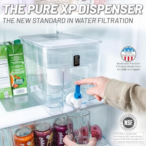 Epic Pure XP Water Filter Dispenser with Advanced CoreXchange™ Filter. 36 Cup 100 Gallon Made in USA Filter. NSF Certified | Removes PFAS, Lead, Chlorine & More | BPA-Free | - Image 2