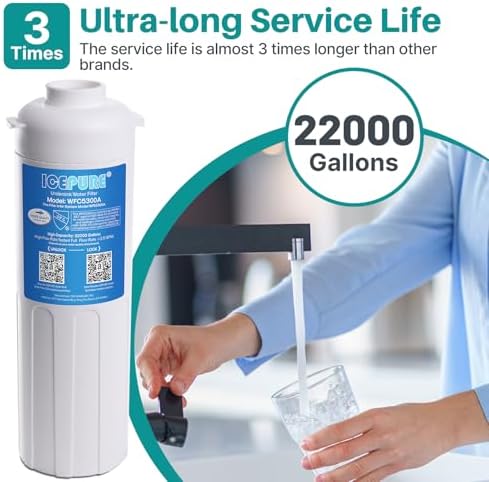 ICEPURE WFC5300A Under Sink Water Filter system, 3 Years or 22000 Gallons Ultra High Life, Replacement for ICEPURE WFS5300A Under Sink Water Filtration System, Removes Heavy Metals,Chlorine - Image 3