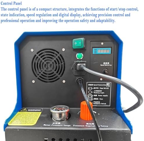 Central Air Conditioner Pipeline Cleaning Machine for 0.24″-0.79″ Pipe, 110V/220V 370W Condenser Pipe Descaling Machine with High-Pressure Water Gun & Foot Switch & 24.93ft Flexible Shaft - Image 3