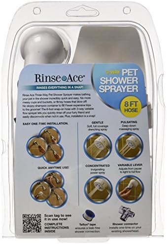 3 Way Pet Shower Sprayer with 8 Foot Hose and Quick Connect to Showerhead - Image 2