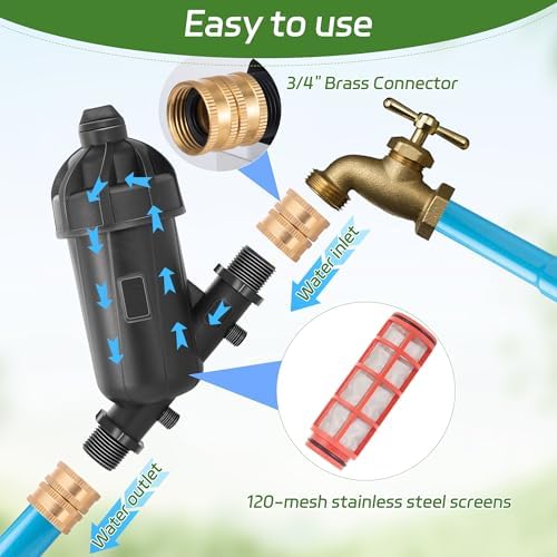 US Standard 3/4 Drip Irrigation Y Filter (120 Mesh Screen) - Image 3