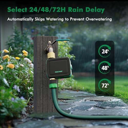 RESTMO WiFi Smart Sprinkler Timer with APP Remote Control for Garden Hose - Image 7