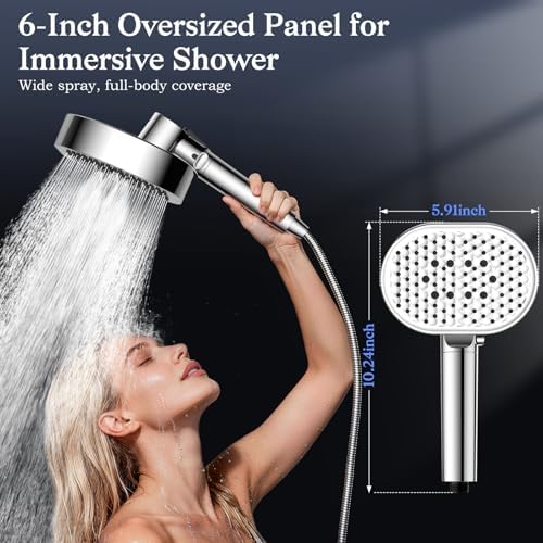 Filtered Shower Head with Handheld,High Pressure 4 Mode Shower with Filters - Image 2