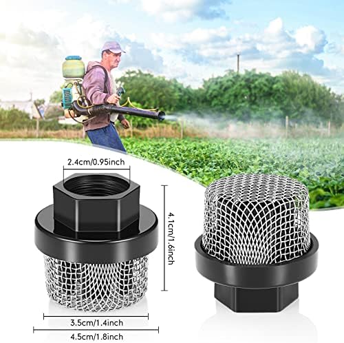Nuanchu 2 Pcs 7/8 Inch GHT Garden Hose Inlet Strainer, 246385 Mesh Filter - Image 2