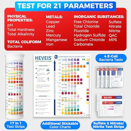 21-in-1 Home Water Test Kit for Drinking, Tap & Well Water - Easy to Read - Image 3