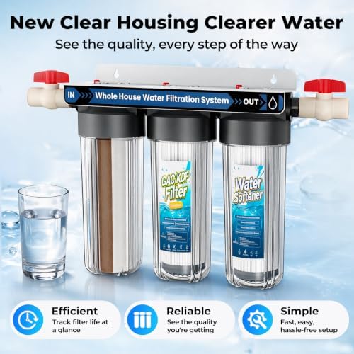 Whole House Water Softener System, 3Stage,0.5Micron, 2Year Filter Supply - Image 5