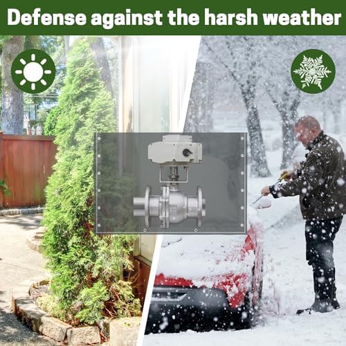 Insulated Backflow Preventer Cover - Outdoor Pipe Insulation for Winter Freeze Protection, Irrigation Pipe, Sprinkler Valve, Winter Water Well Pump Covers, 36×24 inch - Image 7
