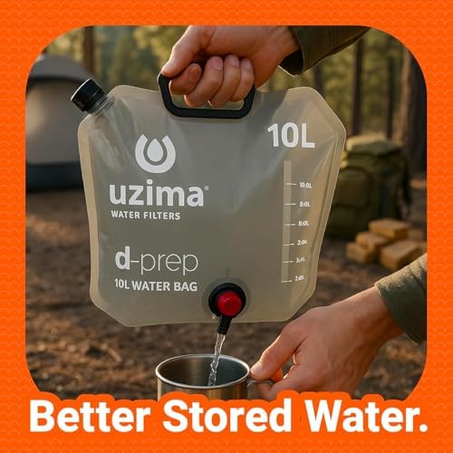 Uzima D-Prep 10L Water Bag, Collapsible Emergency Water Storage Container - Image 2