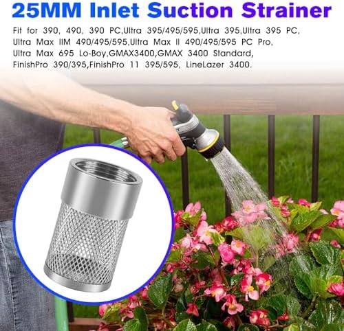 Garden Hose Strainer - 25MM Inlet Suction Strainer Mesh Filter Compatible with Livewell Pump Hose Water Filter for Irrigation Garden High Pressure Washer - 2 Pack - Image 3