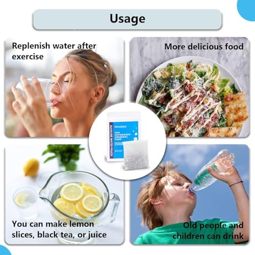 Filterelated Alkaline Water Filter Pouch 100g, Raise pH to 9+, BPA-Free SGS Tested, Portable Water Filter for Home, Camping, Travel, Office, Long-Lasting 420 Liltre / 111 Gallons (1-Pack) - Image 7