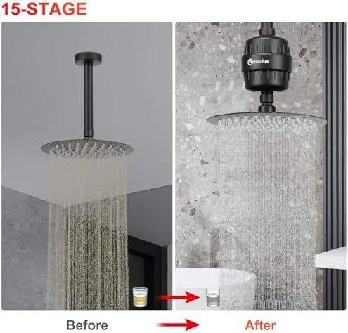 15 Stage Shower Filter Replacement Cartridge, Universal High Output Shower Filter for Hard Water Remove Chlorine and Harmful Substances, Body Caring, 2 Pack - Image 6