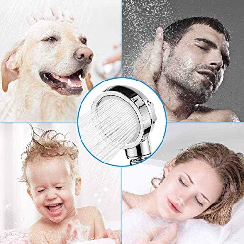 Handheld Shower Head（Without Hose and Bracket） - High Pressure Water Saving 360 Degree Rotating Adjustable Showerhead with ON/Off Switch and 3 Spray Settings RV Camper Bathroom Shower Sprayer - Image 7