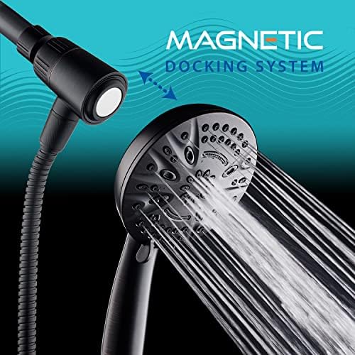 AquaDance New Magnetic Docking 8-setting High Pressure Handheld Shower Head - Image 2