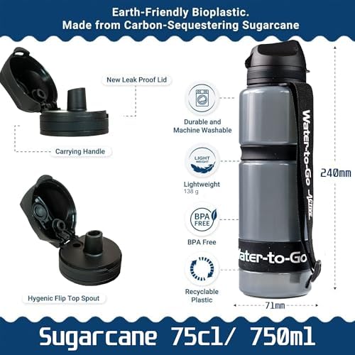 Water-to-Go Active Water Purifier Bottle, 26oz (White) - Image 3