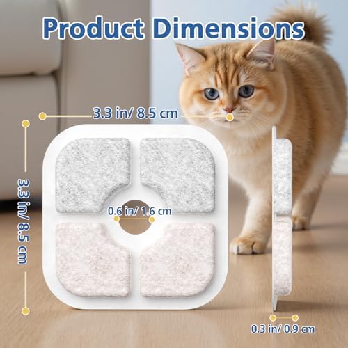 25 Pack Cat Fountain Filter Compatible With Catit PIXI Drinking Fountain - Image 6